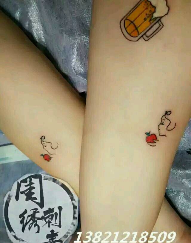 白雪公主纹身图片_手臂手部欧美清新人物成品纹身图案