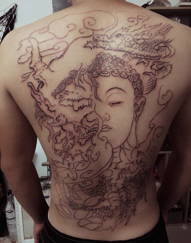 一念之间纹身图片_