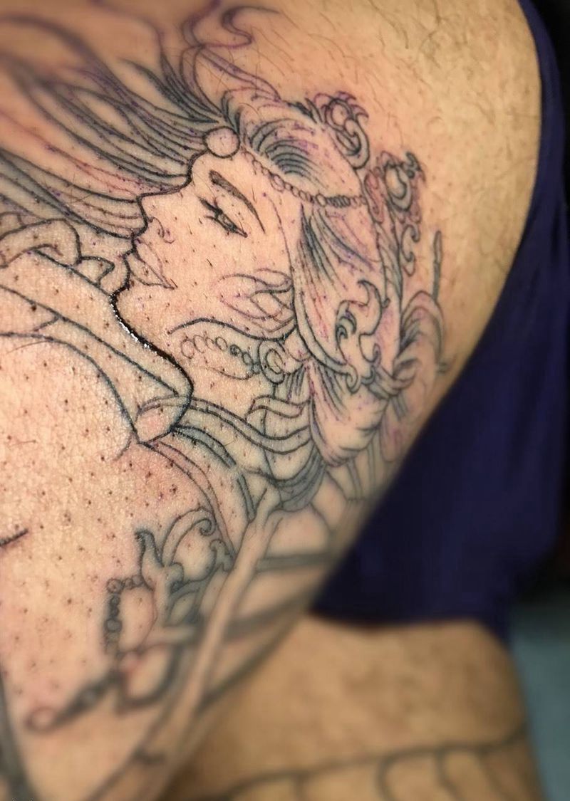 未完成纹身图片_