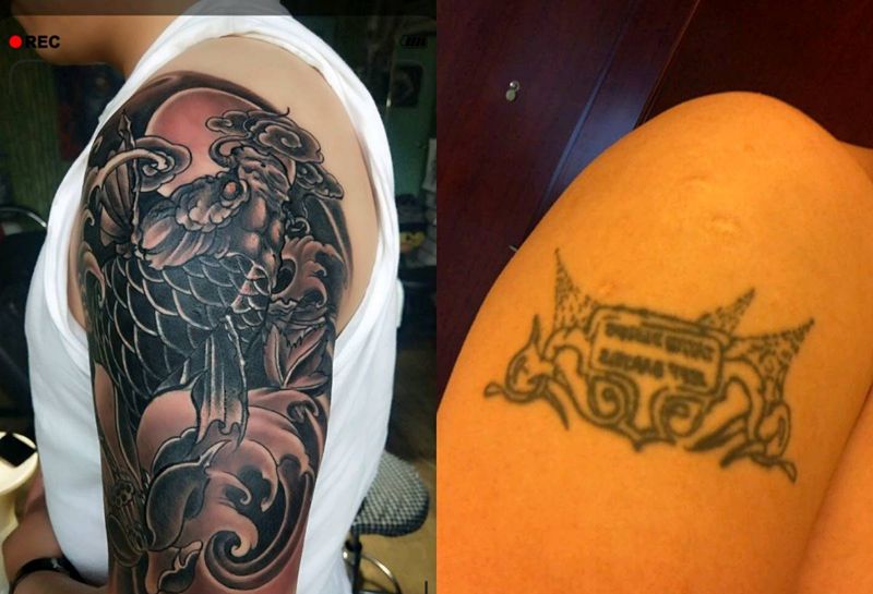 遮盖纹身图片_手臂新传统纹身图案