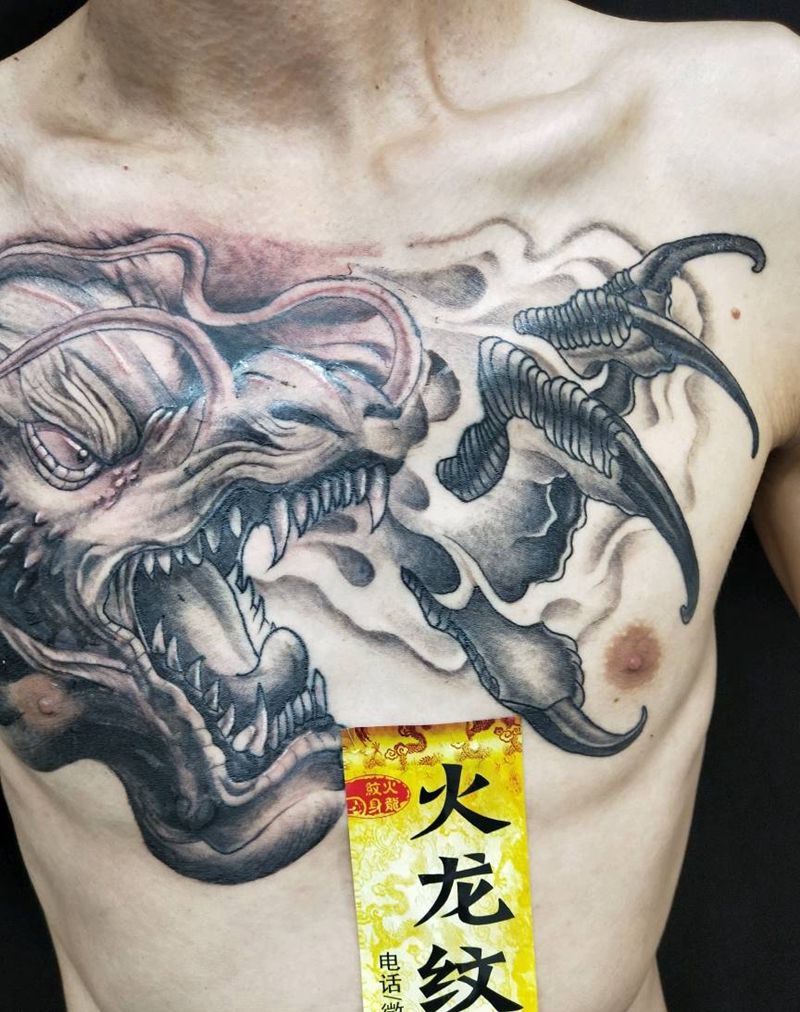 龙头纹身图片
