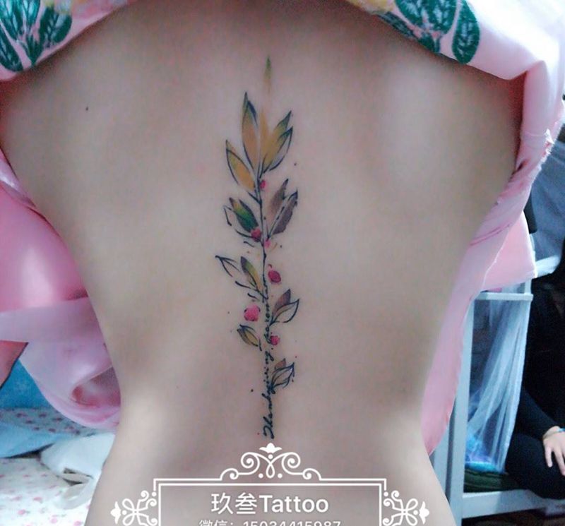 树叶（买家秀纹身图片