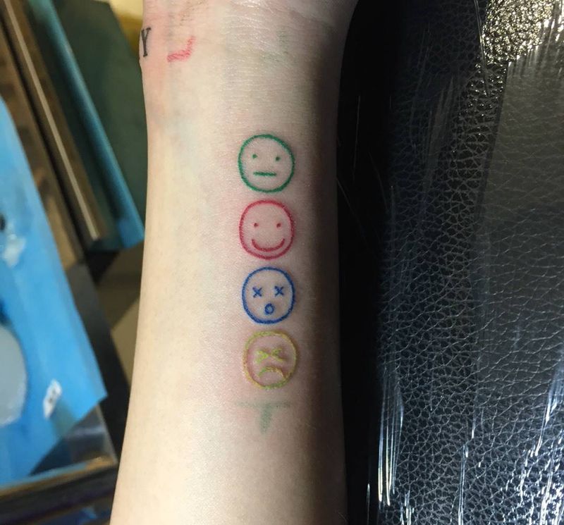 表情纹身图片