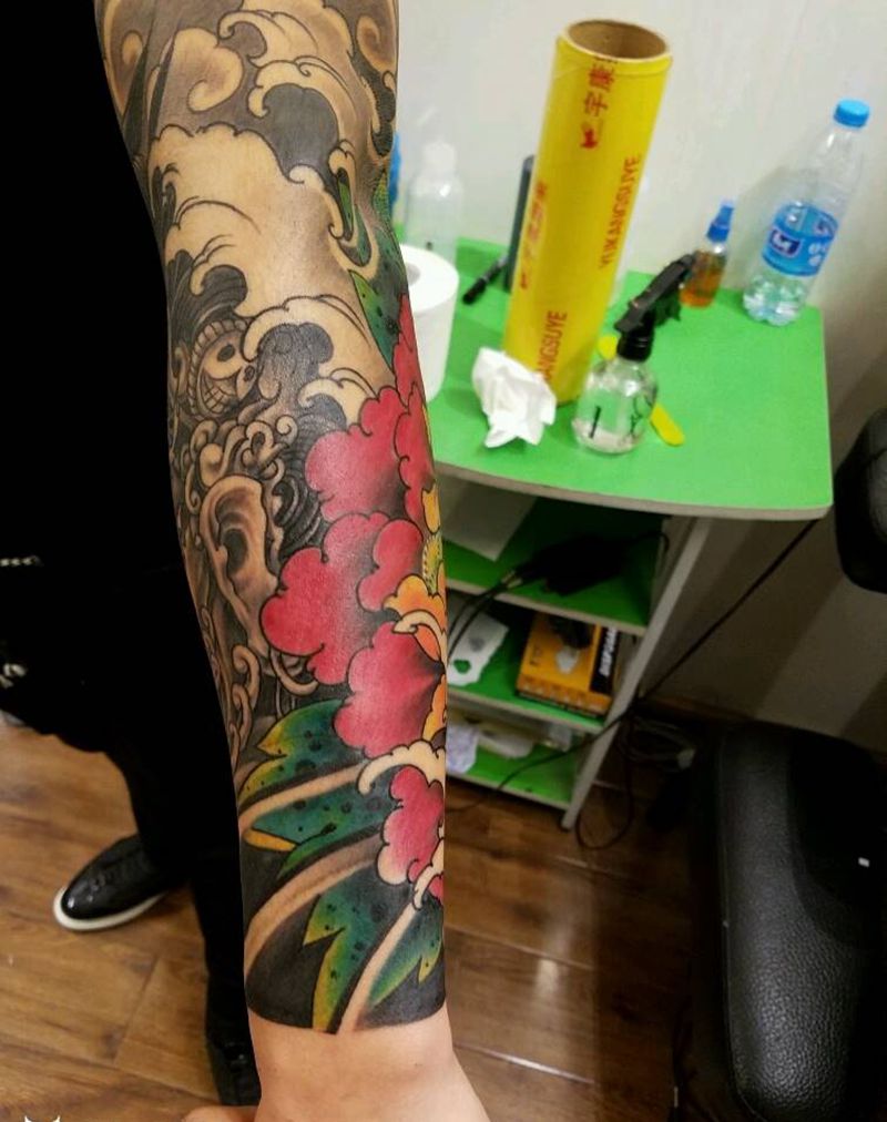 大黑天纹身图片_臀部手臂欧美传统动物人物鬼神原创成品手稿纹身图案