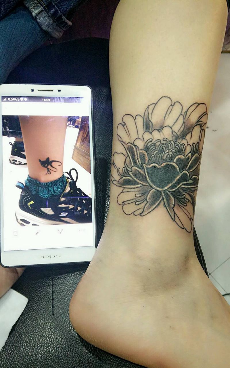 遮盖小图纹身图片