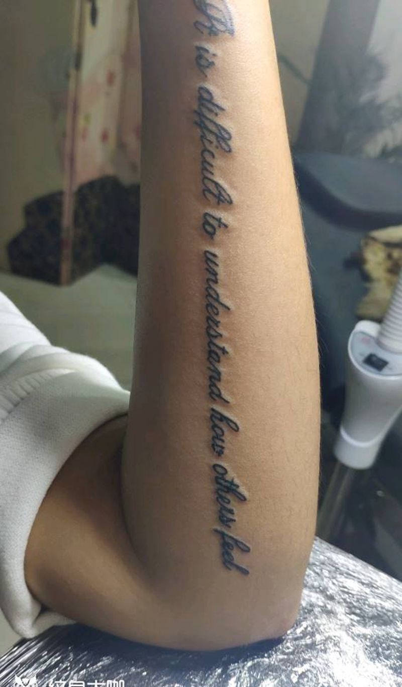 英文纹身图片_手臂纹身图案