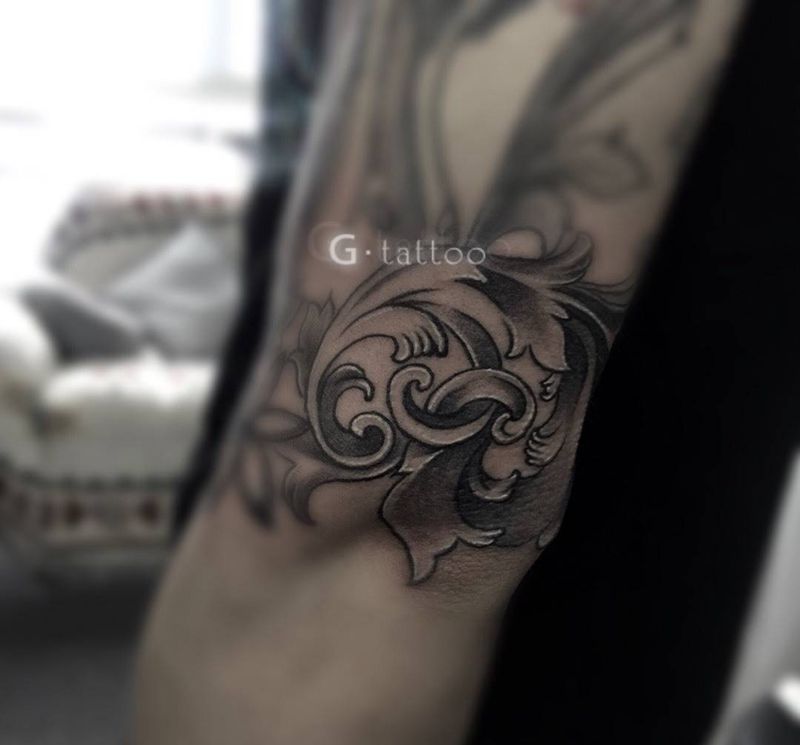 设计添加纹身图片_手臂几何纹身图案