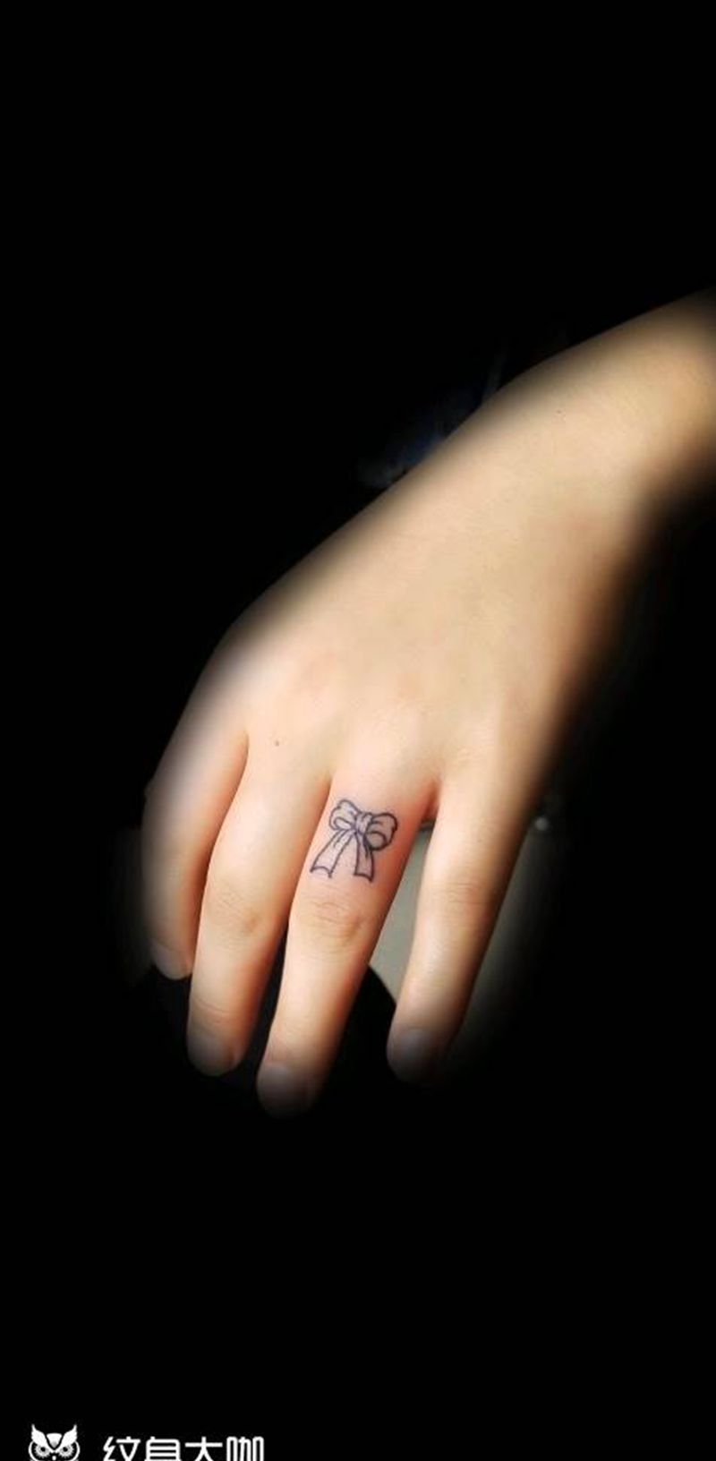 蝴蝶结纹身图片