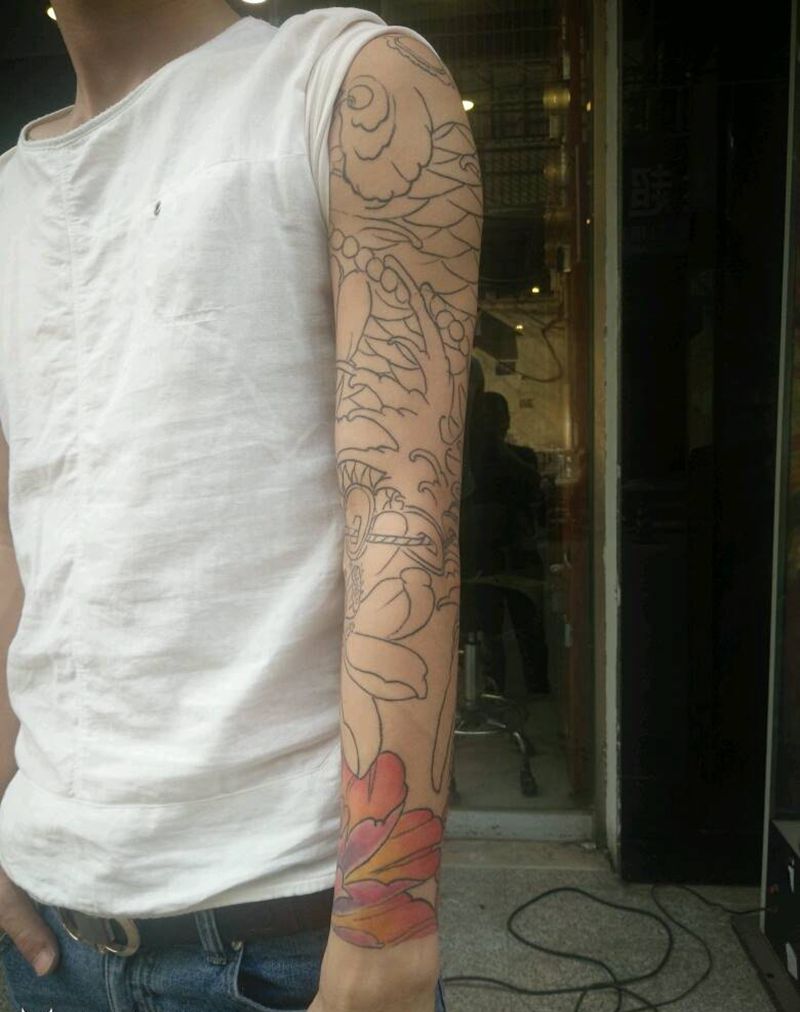 花臂纹身图片