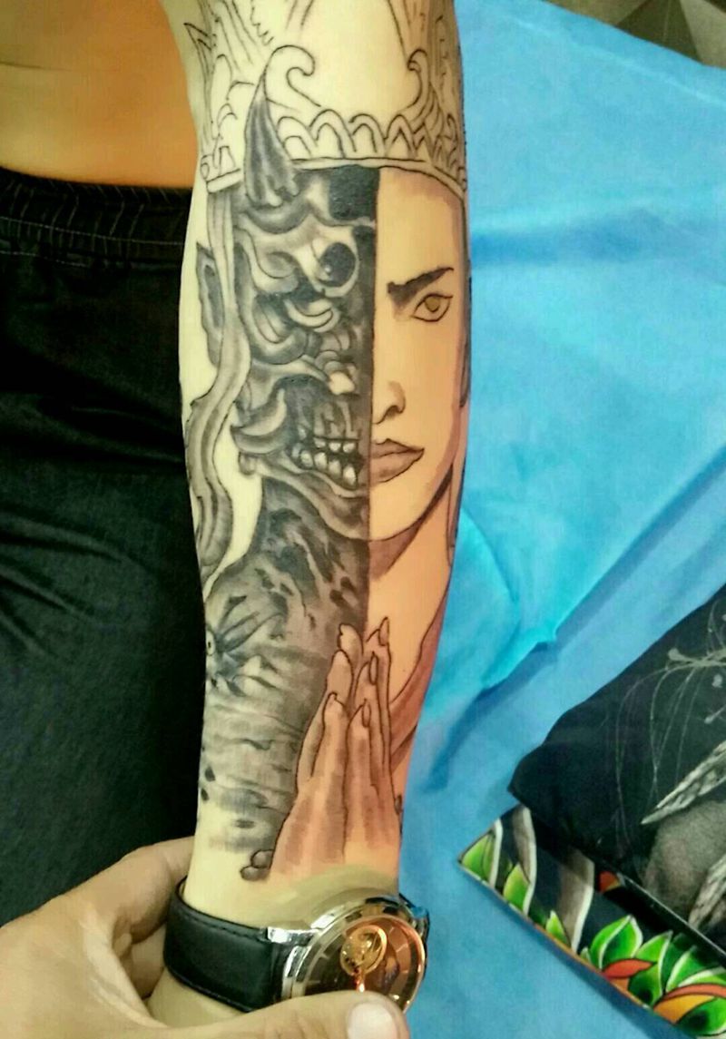 包小臂纹身图片