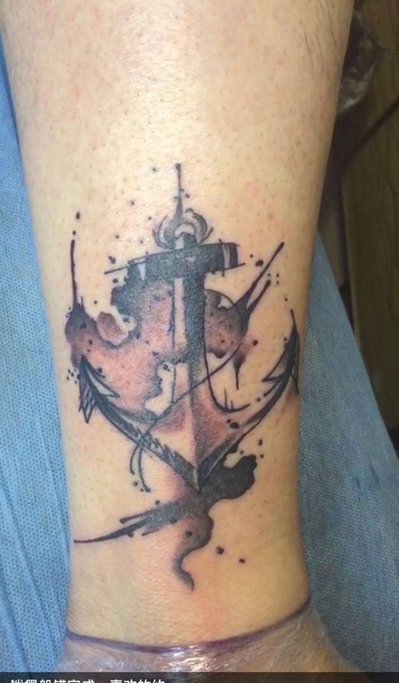 船锚纹身图片