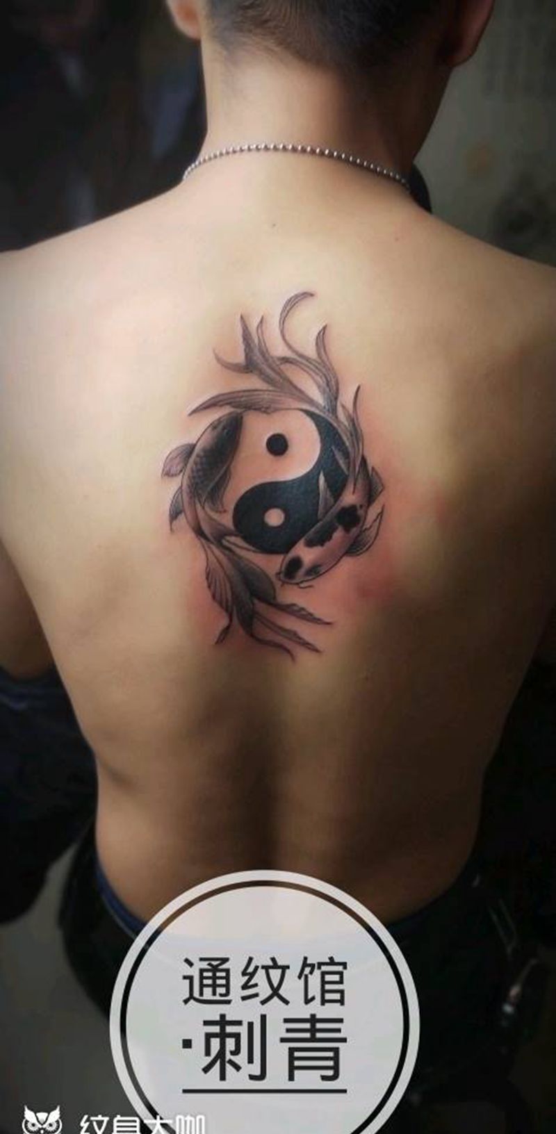 阴阳鱼纹身图片