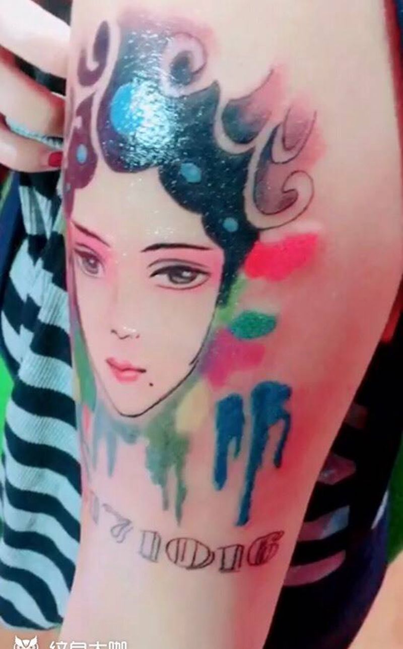 花旦纹身图片