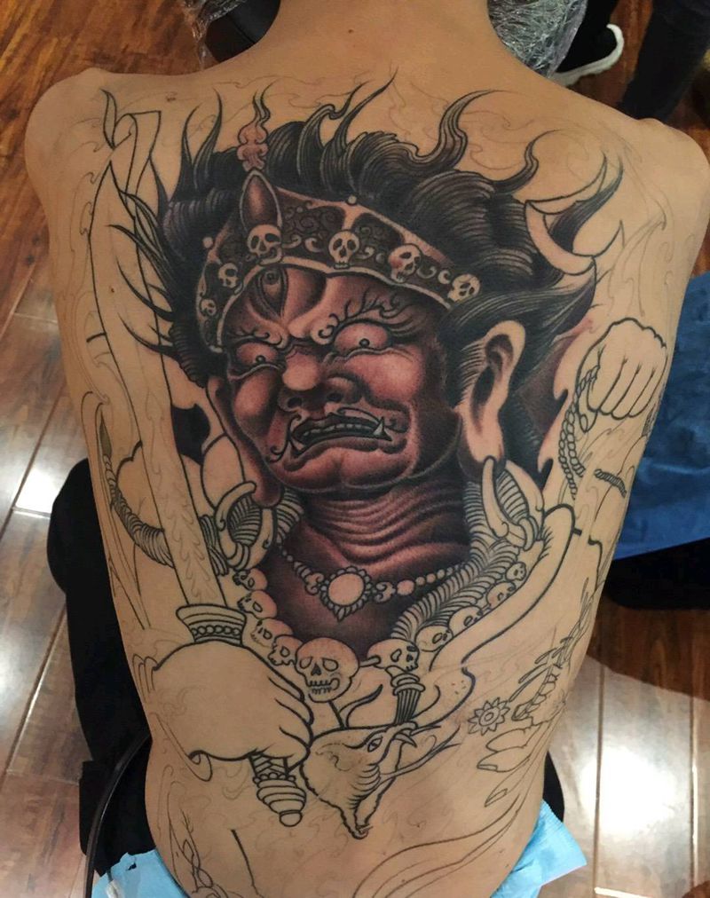 大黑天纹身图片