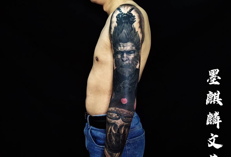 大圣纹身图片_手臂纹身图案