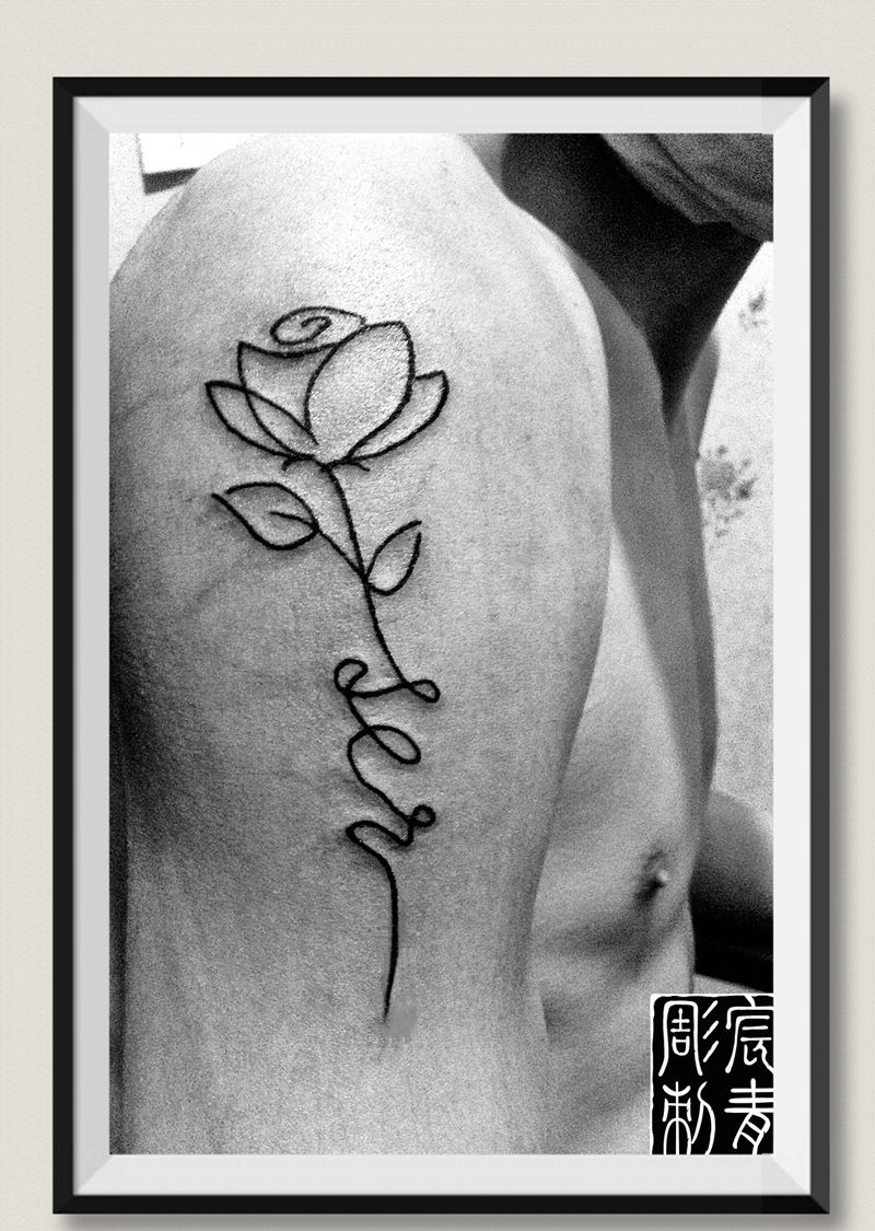 【玫瑰】纹身图片_手臂纹身图案