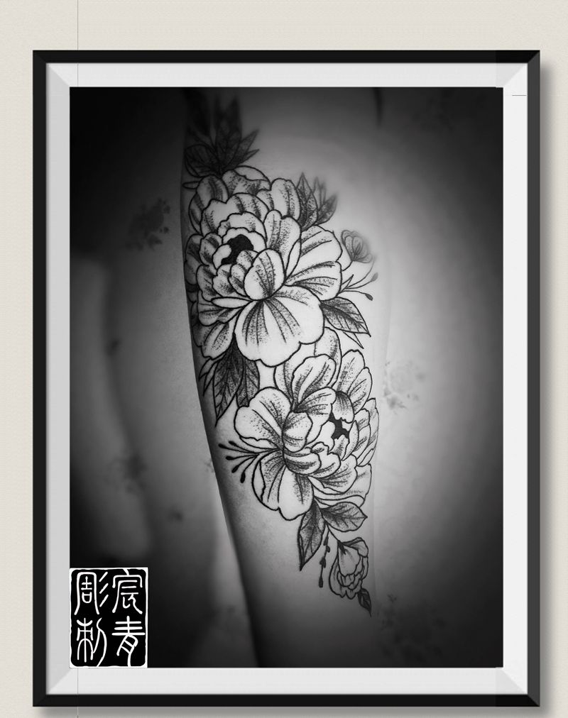 【素花】纹身图片_手臂纹身图案