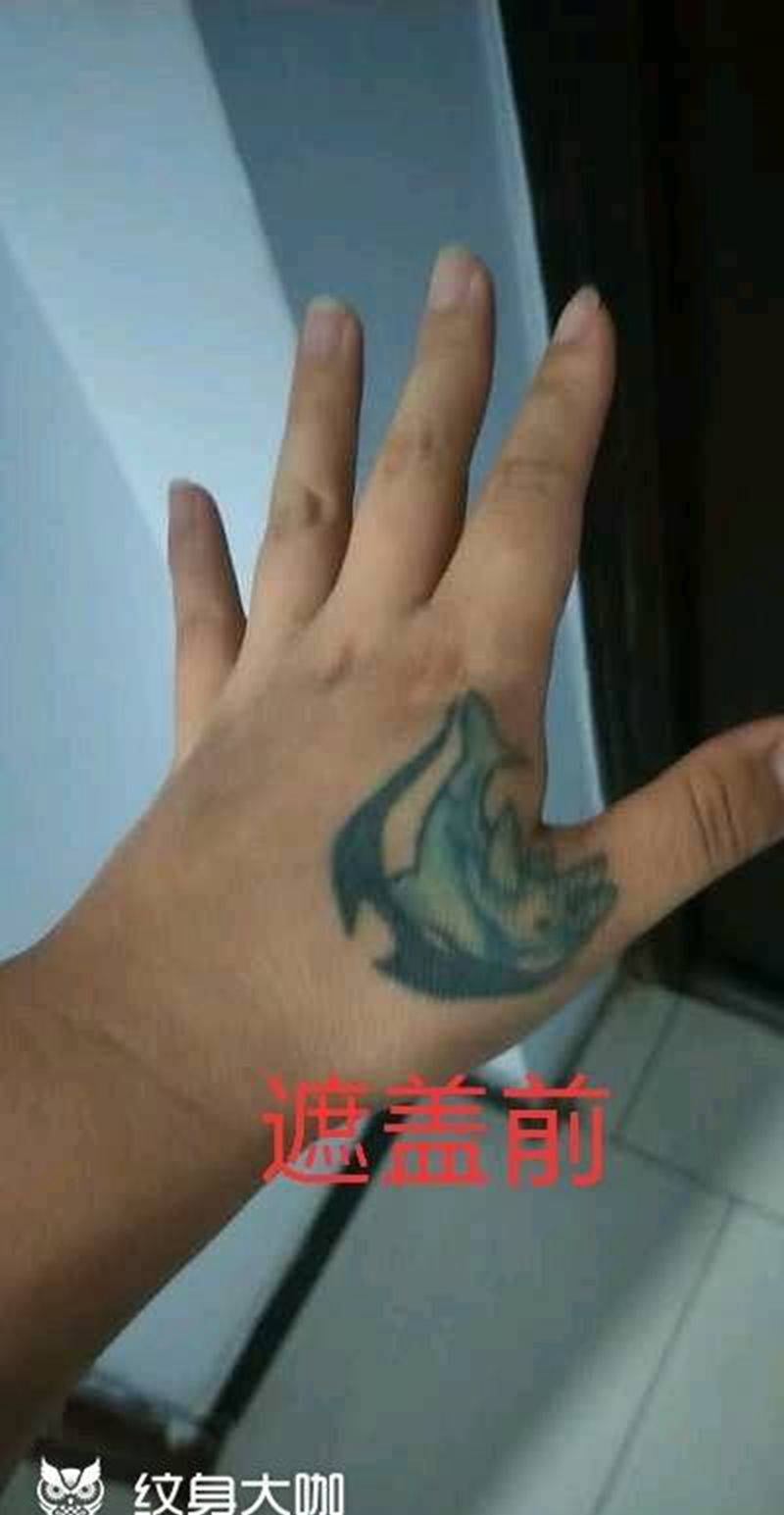 手背纹身图片_手部新传统纹身图案