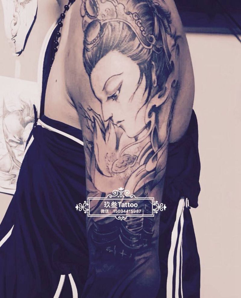 艺妓纹身图片