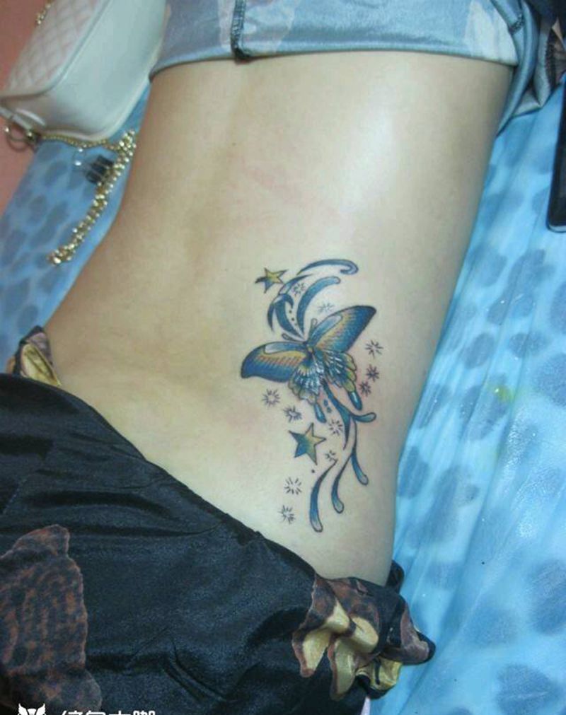 腰部纹身纹身图片