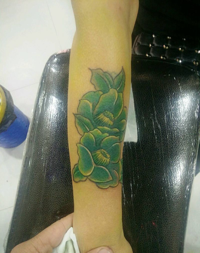 遮盖字母纹身图片