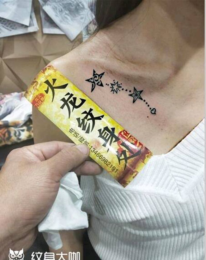 锁骨纹身纹身图片