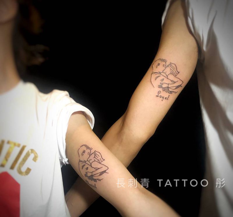 忠诚 珍惜纹身图片_情侣纹身图案