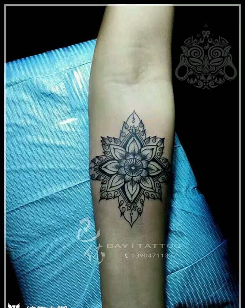 加工曼陀罗纹身图片_手臂欧美国画内蒙古纹呼市巴依纹身图案