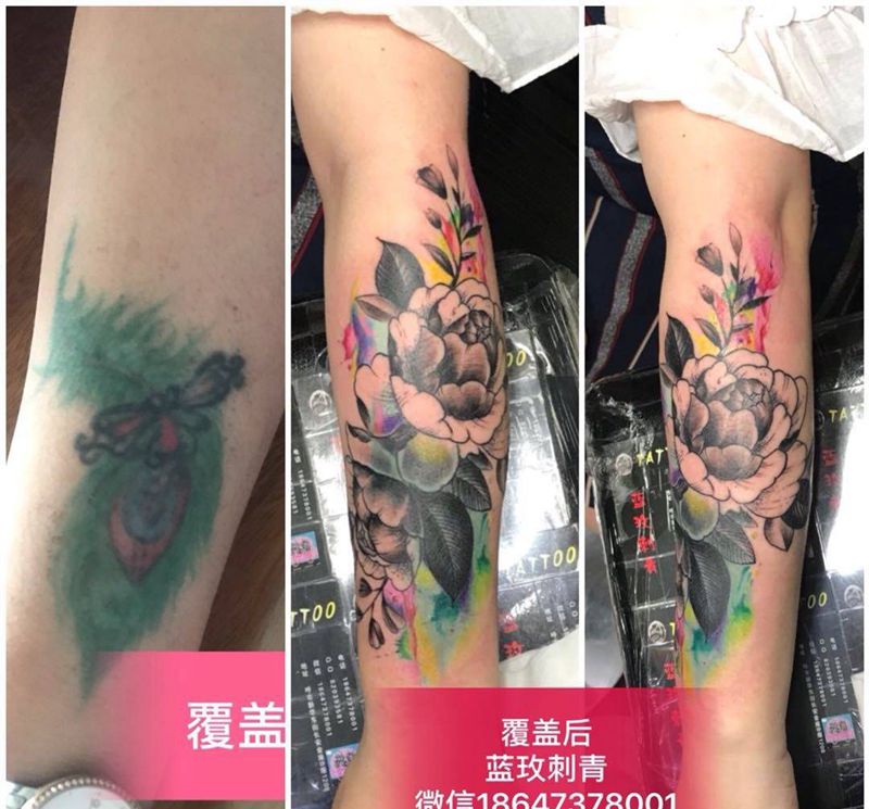 花纹身图片_成品纹身图案