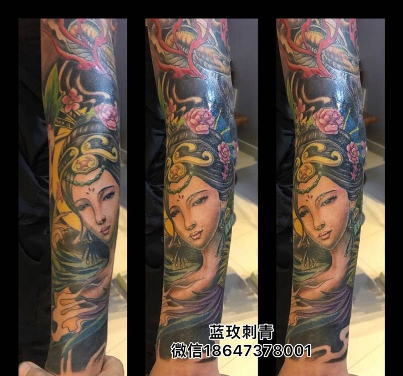 艺妓纹身图片