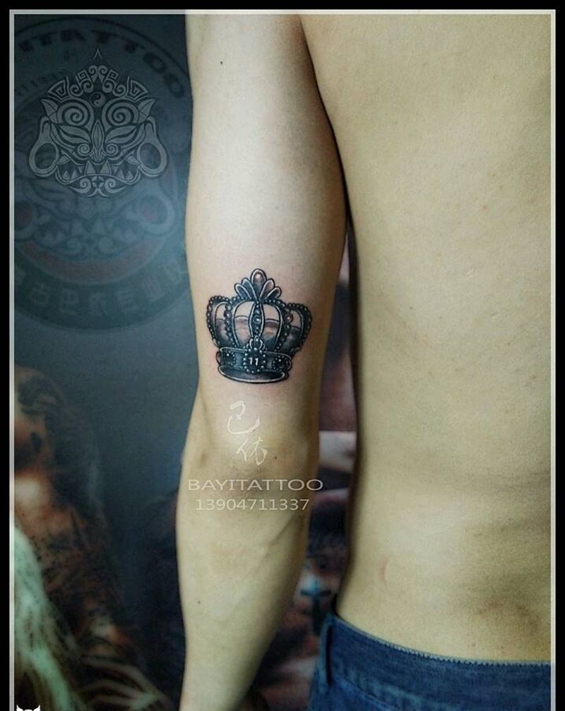 皇冠11纹身图片_手臂欧美成品纹身图案