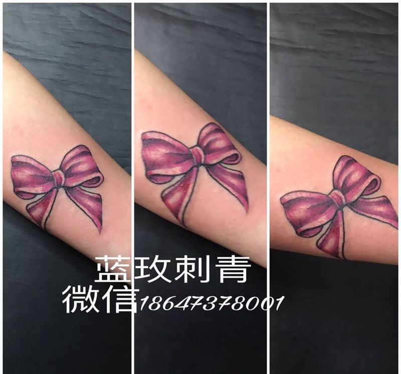 蝴蝶结纹身图片