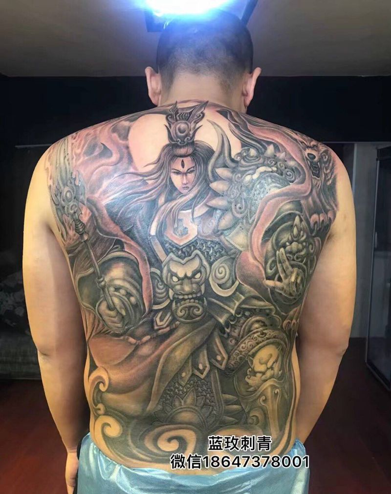 二郎神纹身图片