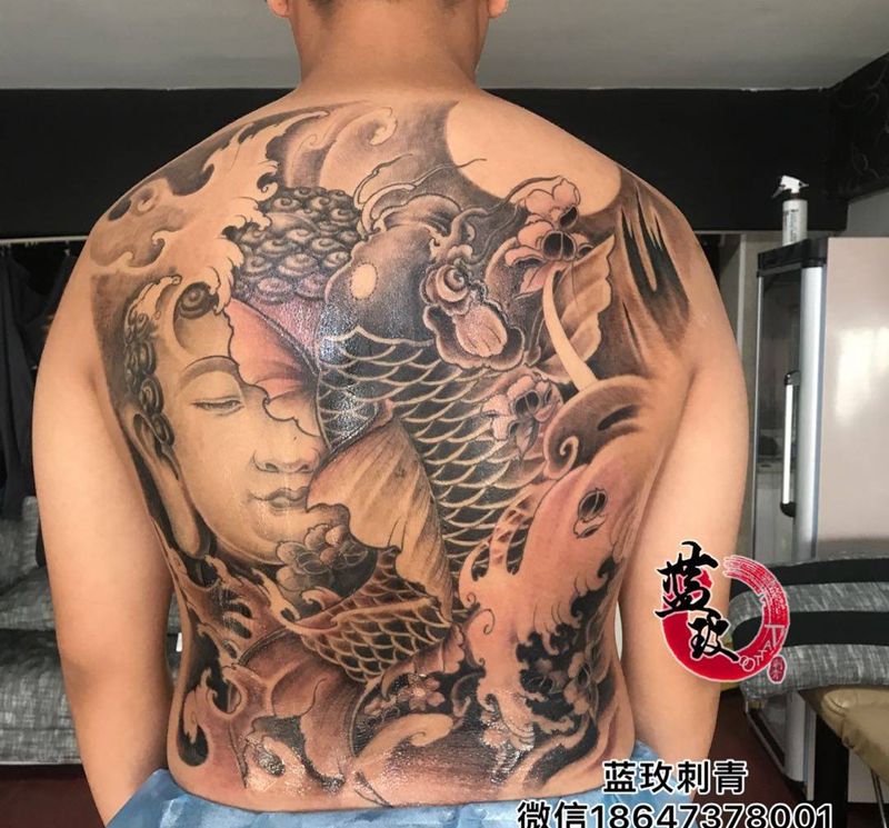 佛纹身图片