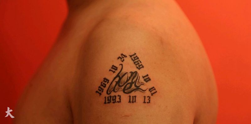 生日纹身图片_手臂纹身图案