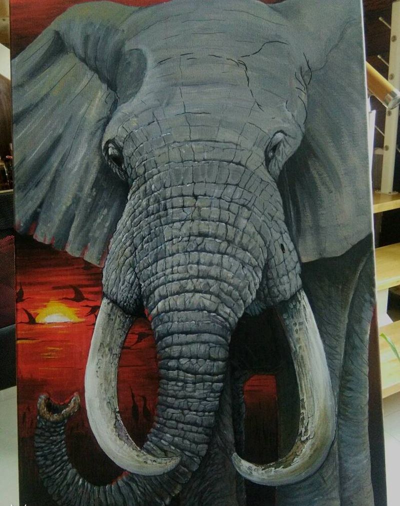 象纹身图片_原创内蒙古纹呼市巴依手稿纹身图案