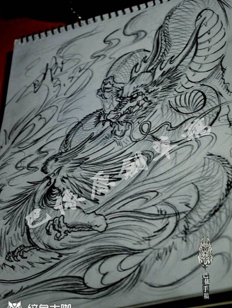 巴依涂鸦纹身图片_原创巴依纹身专业纹身纹身培训手稿纹身图案