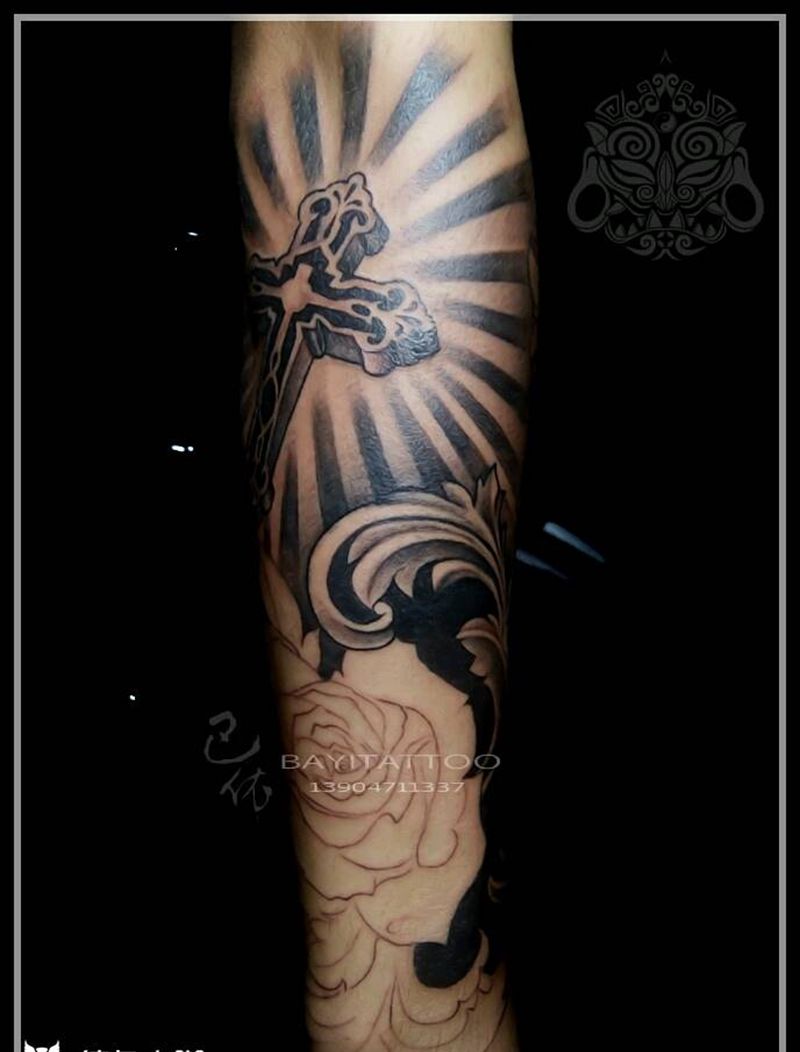 欧美包小臂待续纹身图片_手臂欧美内蒙古纹呼市巴依纹身图案