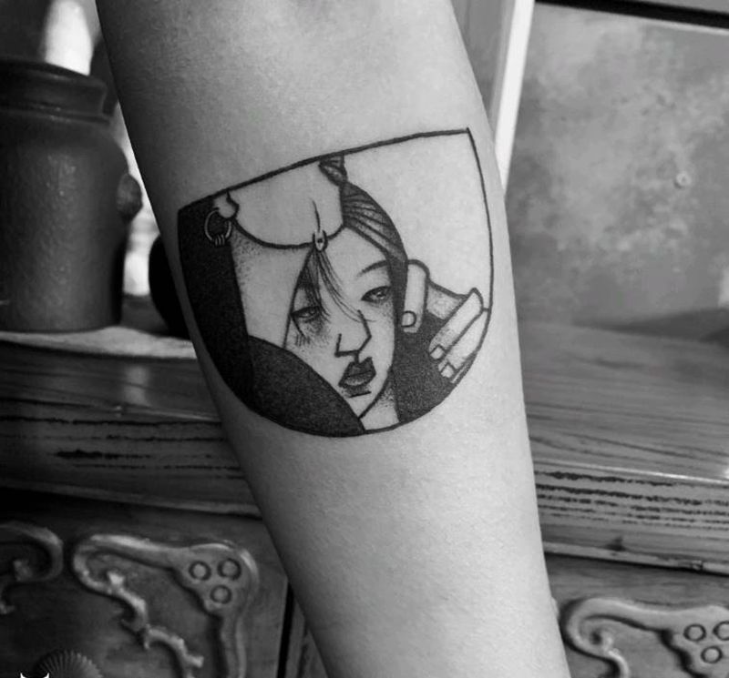 母亲的怀抱纹身图片