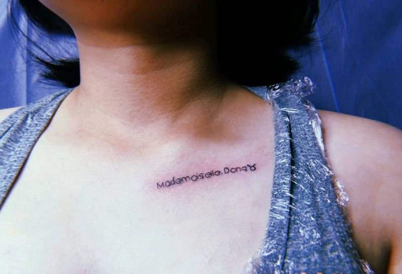 小字母纹身图片