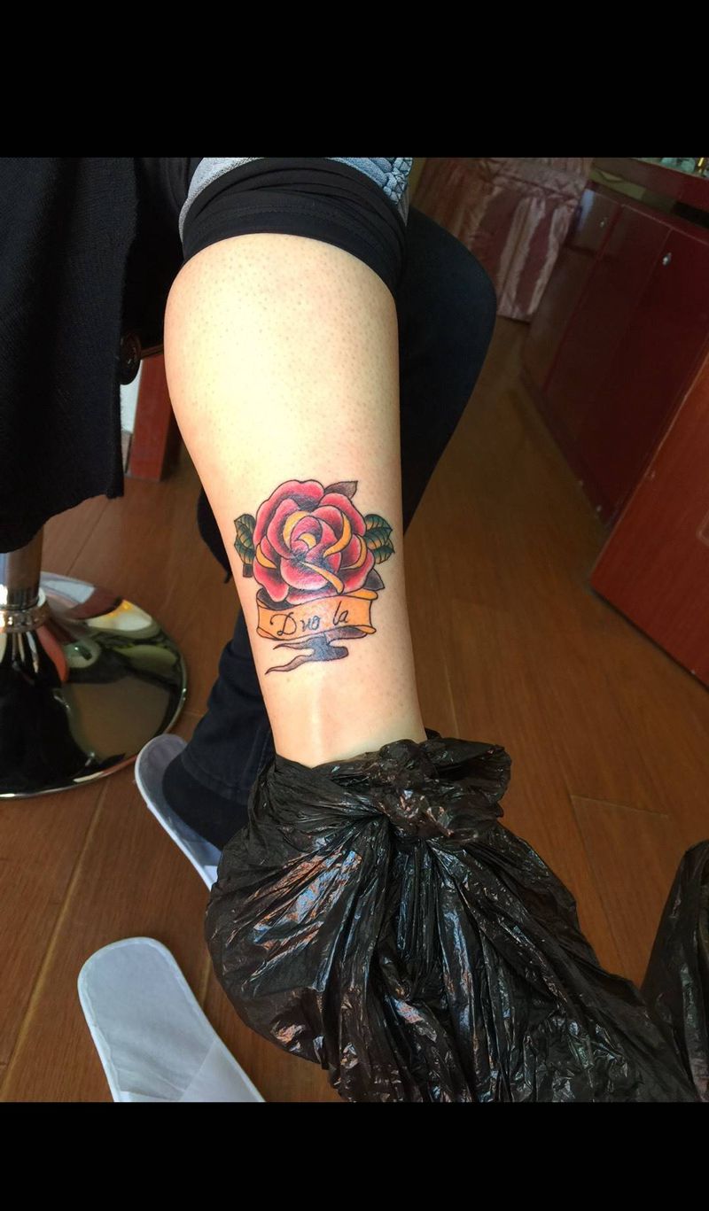 玫瑰纹身图片