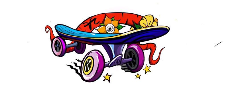 new  school 滑板纹身图片_New School纹身图案