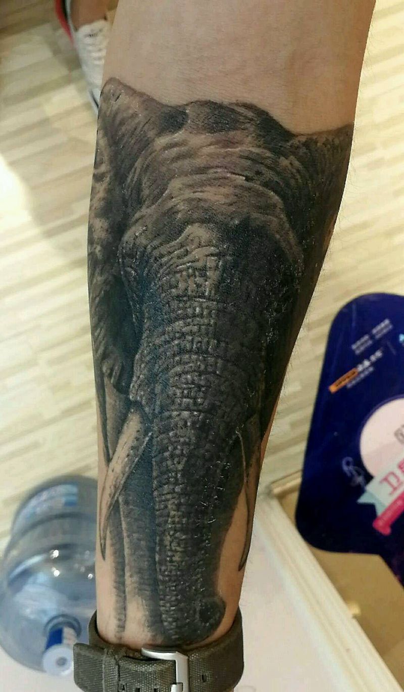 还图！恢复一周纹身图片_手臂写实原创内蒙古纹呼市巴依纹身图案