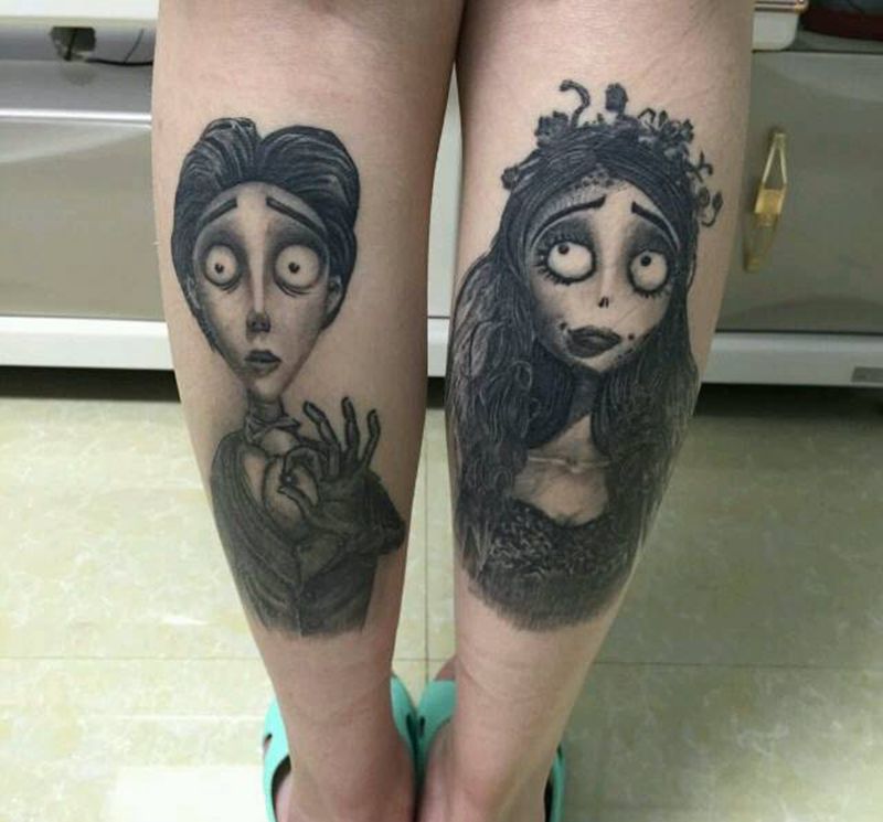 买家恢复秀纹身图片_腿部欧美人物巴依纹身专业纹身纹身培训纹身图案