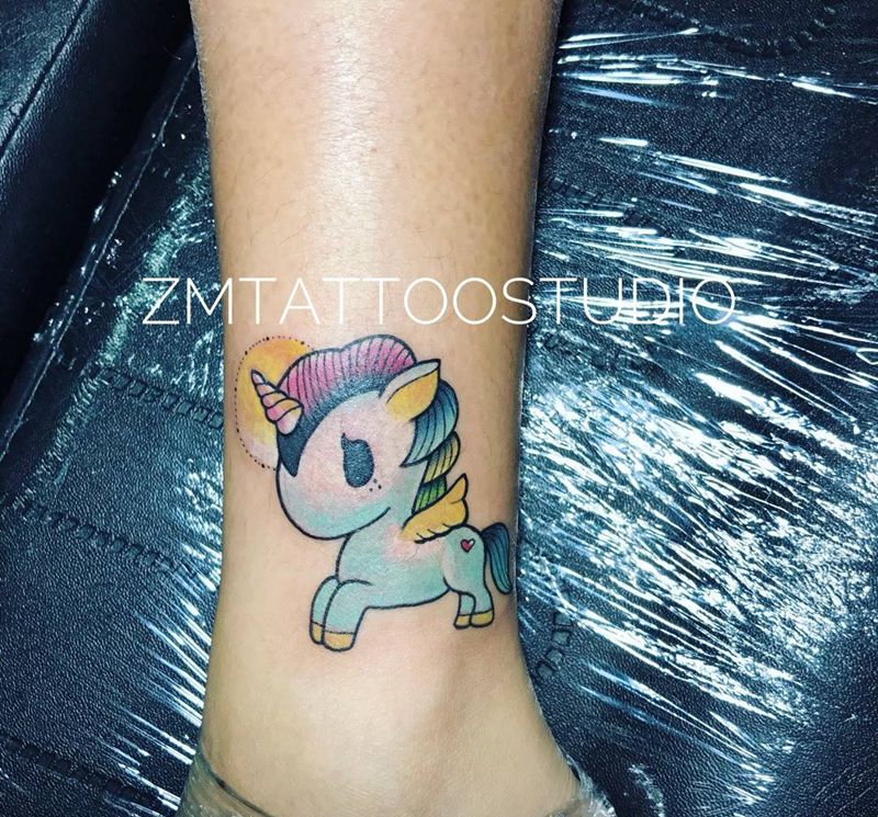 小可爱独角兽纹身图片