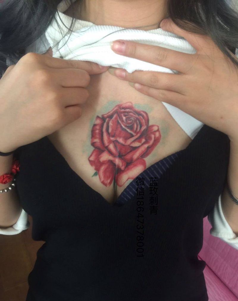 玫瑰纹身图片