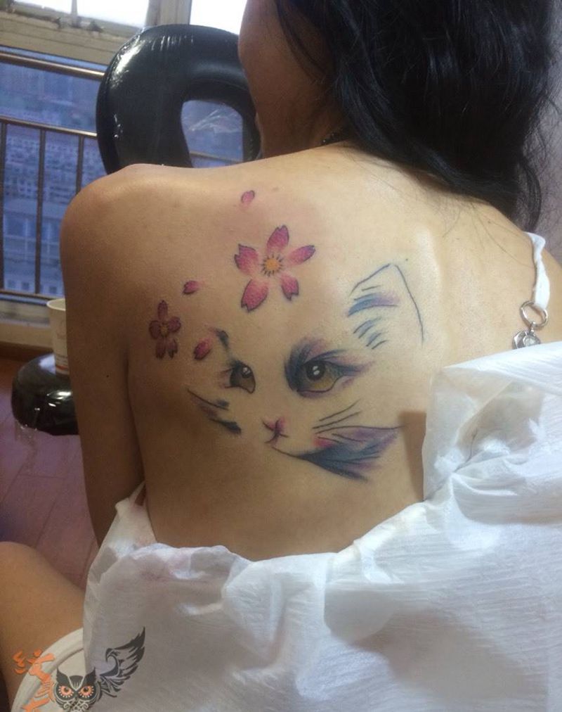 猫咪纹身图片