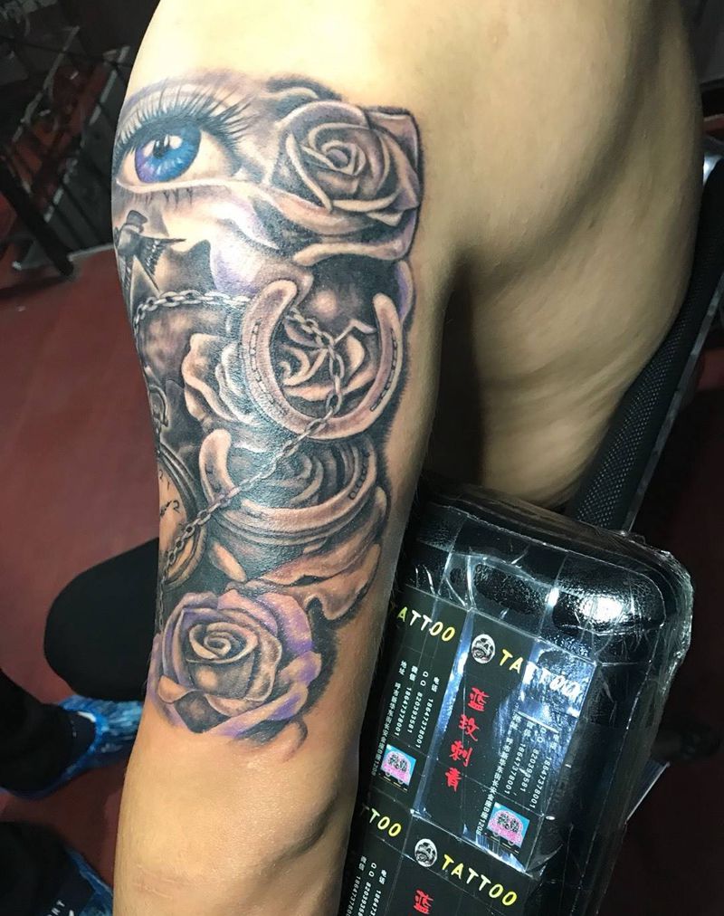 欧美花臂纹身图片