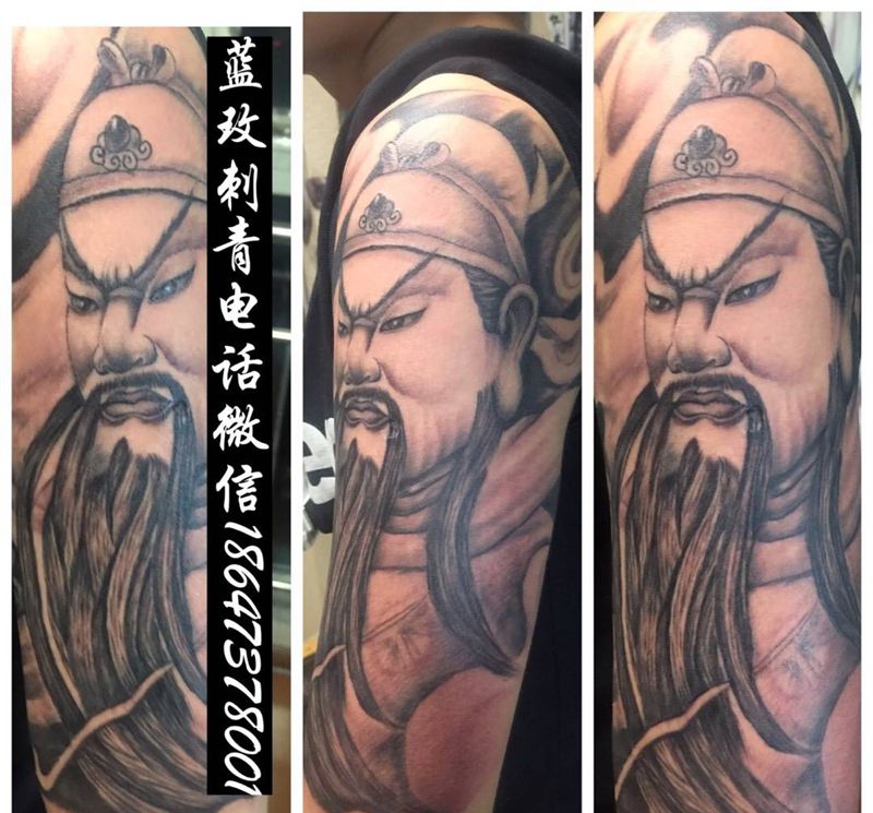 关公纹身图片