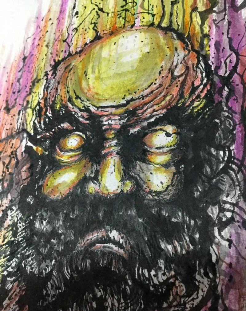 罗汉纹身图片_巴依纹身内蒙古纹身专业纹身手稿国画纹身图案